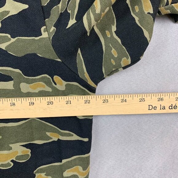 G Star Mens Sweater Medium Green Black Tiger Camo Crewneck Long Sleeve Army - Picture 7 of 9